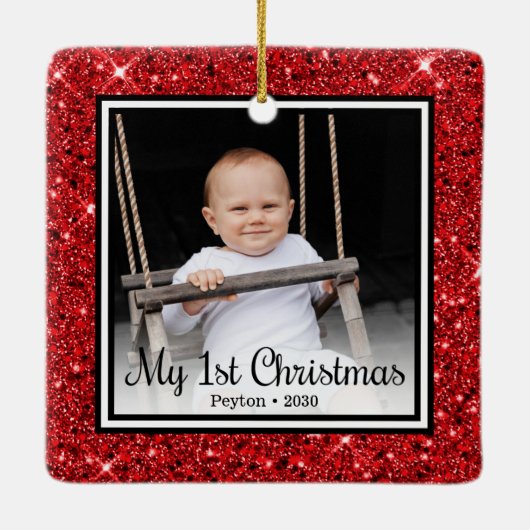 1. Weihnachten Keramikornament (Rückseite)