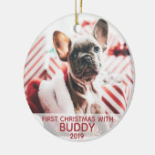 1. Weihnachten können Ihre Tage mit Foto sein Keramik Ornament (Links)