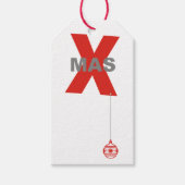 1 Weihnachten mit Weihnachtsbaum Ornament + Ihr Te Geschenkanhänger (Vorderseite)