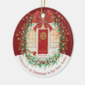 1. Weihnachten, Neue Zuhause, Single, Person, Keramik Ornament (Links)