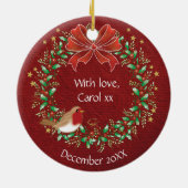 1. Weihnachten, Neue Zuhause, Single, Person, Keramik Ornament (Hinten)