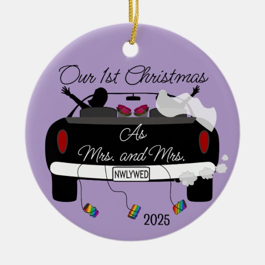 1. Weihnachten Neuvermählte Keramik Keramik Ornament (Vorne)