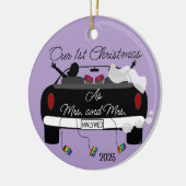 1. Weihnachten Neuvermählte Keramik Keramik Ornament (Links)