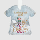 1. Weihnachten Personalisierter Acryl-T - Shirt Ornament (Vorderseite)