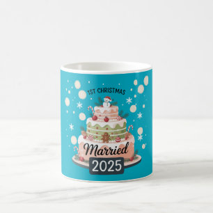 1. Weihnachten Verheiratet 2025 Festlicher Weihn Kaffeetasse