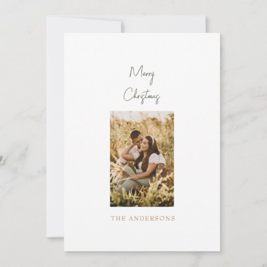 1. Weihnachten Verheiratet Zwei Foto Pine & Antler (Rückseite)