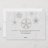 1. Weihnachten Verheiratete weiße Glitzern Moderne (Rückseite)