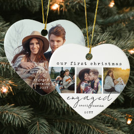 1. Weihnachten Verlobt Minimal 4 Foto Herzlich Wil Keramik Ornament
