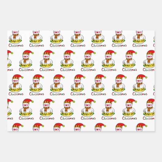 1. Weihnachten, Weihnachten, Weihnachten Strumpf, Geschenkpapier Set (Vorderseite 2)