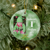 1. Weihnachts-Ein-Foto-Runde für Baby