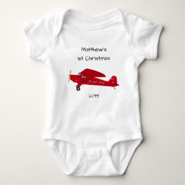 1. Weihnachts-Nordpol-Flugzeug Baby Boy Baby Strampler