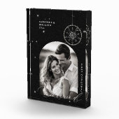 1. Weihnachts Verheiratete Schneeflocken Schwarzes Fotoblock (Rechts)