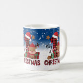 1. Weihnachts-Weihnachtsmannmütze Weißschneejunge Kaffeetasse (VorderseiteRechts)