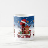 1. Weihnachts-Weihnachtsmannmütze Weißschneejunge Kaffeetasse (Mittel)