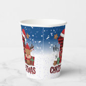 1. Weihnachts-Weihnachtsmannmütze Weißschneejunge  Pappbecher (Rechts)