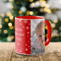 1. Weihnachtsbaby Custom Foto Junge Mutter Vater R