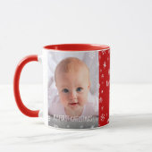1. Weihnachtsbaby Custom Foto Junge Mutter Vater R Tasse (Links)
