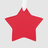1. Weihnachtsbaumschmuck unisex Monogramm Ornament (Rückseite)