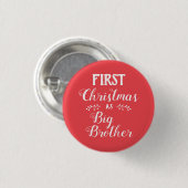 1. Weihnachtsbruderfamilie passend Weiß Button (Vorne & Hinten)