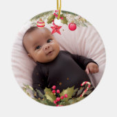 1. Weihnachtsfeier Keramik Ornament der Wohngestal (Vorne)