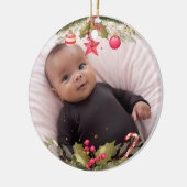 1. Weihnachtsfeier Keramik Ornament der Wohngestal (Links)