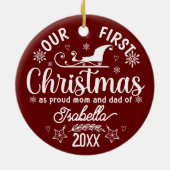 1. Weihnachtsfeier Keramik Ornament der Wohngestal (Hinten)