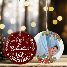 1. Weihnachtsfeier Keramik Ornament der Wohngestal