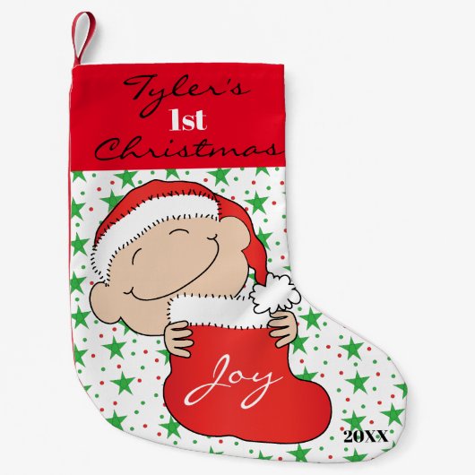 1. Weihnachtsfeier Strumpf Kleiner Weihnachtsstrumpf (Vorderseite)