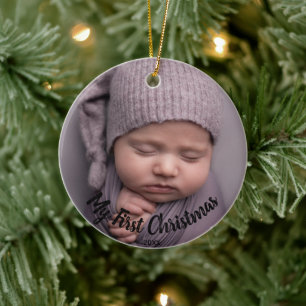1. Weihnachtsgeschenk Foto Geburtsstunde Geburtsst Keramik Ornament