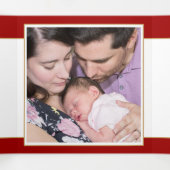 1. Weihnachtsjahr im Review 6 Fotos Red Tr. Dreifach Gefaltete Urlaubskarte (Innenseite Mitte)