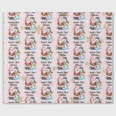 1. Weihnachtsjugendname Weihnachtsmann Geschenkpapier (Flach)