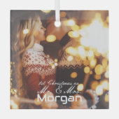 1. Weihnachtskaffee Ornament Aus Glas (Vorderseite)