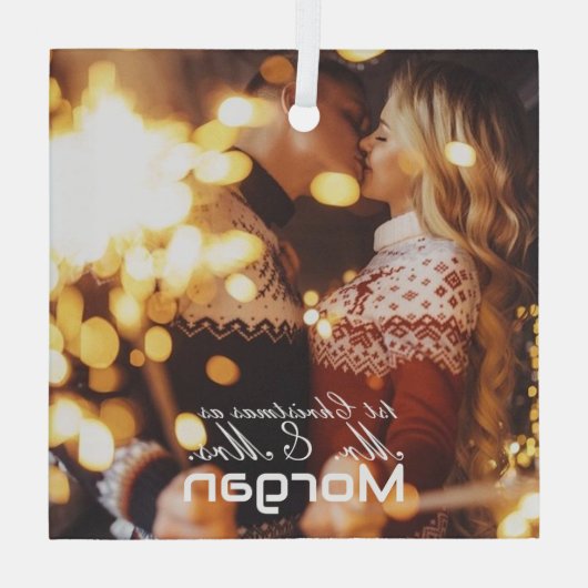 1. Weihnachtskaffee Ornament Aus Glas (Rückseite)