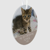 1. Weihnachtskatzen Foto Keepake Ornament (Vorderseite)