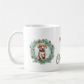 1. Weihnachtslieder Gelbe Labrador Labrador Retrie Kaffeetasse (Links)