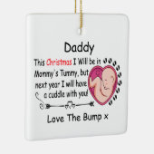 1. Weihnachtsmann erwartet Schwangere von Bump Keramikornament (Rechts)