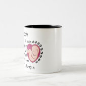 1. Weihnachtsmann erwartet Schwangere von Bump Zweifarbige Tasse (Mittel)
