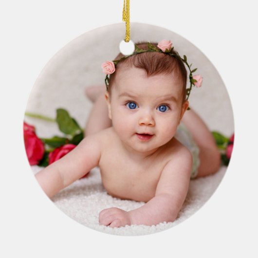 1. Weihnachtsmeemaw Pawpaw Foto Keramik Ornament (Hinten)