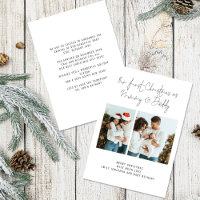 1. Weihnachtsmommy Daddy 2 Fotos Geburtsankündigun