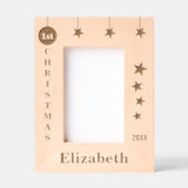 1. Weihnachtsnachtssterne Jahr Geätzte Rahmen (Vorderseite)