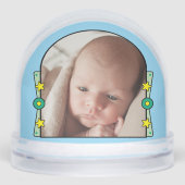 1. Weihnachtssterne Jahr gelb grün Schneekugeln (Vorderseite)