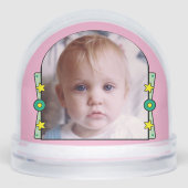 1. Weihnachtssterne Jahr gelb pinkgrün Schneekugeln (Vorderseite)