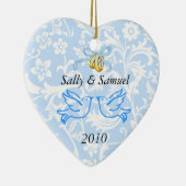 1. Weihnachtszusammen Keramik Ornament (Rechts)