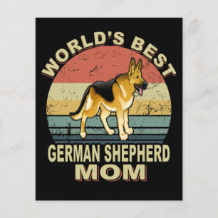 1 Weltbeste Deutsche Schäferhund-Mama Vintage Flyer
