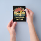 1 Weltbeste deutsche Schäferhunde-Mama Vintag Flyer (Gruppe)