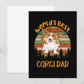 1 Weltbester Corgi-Vater Einladung (Vorne/Hinten)
