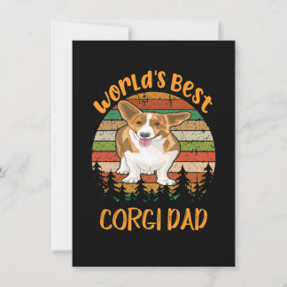 1 Weltbester Corgi-Vater Einladung