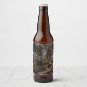 1. Weltkrieg 1918 Frauen in einer Munitionsfabrik Bierflaschenetikett (Vorderseite)