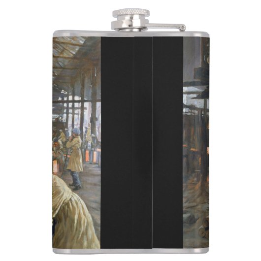 1. Weltkrieg 1918 Frauen in einer Munitionsfabrik Flachmann (Rückseite)