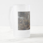 1. Weltkrieg 1918 Frauen in einer Munitionsfabrik Mattglas Bierglas (Vorderseite Links)